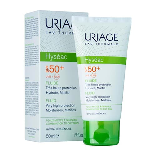فلوئید ضد آفتاب رنگی پوست چرب Hyseac SPF50 اوریاژ 50ml