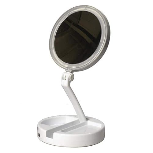 آینه تاشو چراغ دار ال ای دی10x