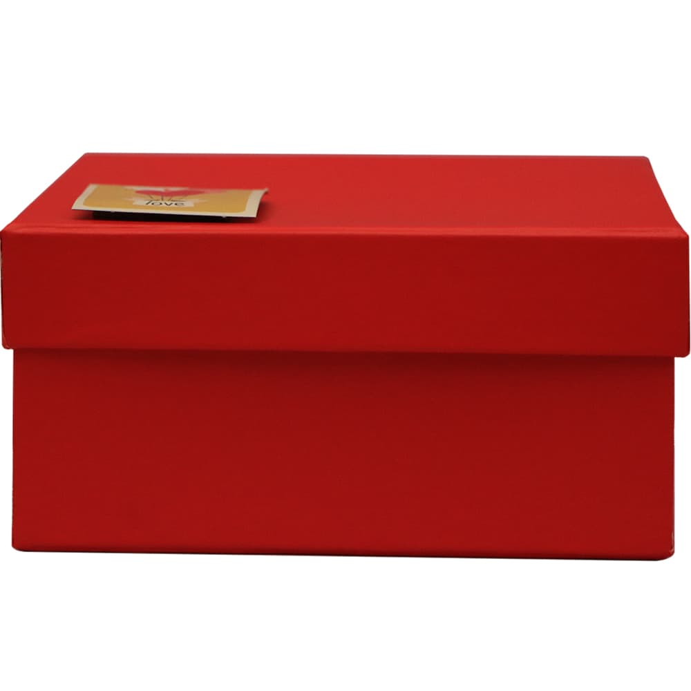 جعبه کادویی طرح قرمز سایز بزرگ
