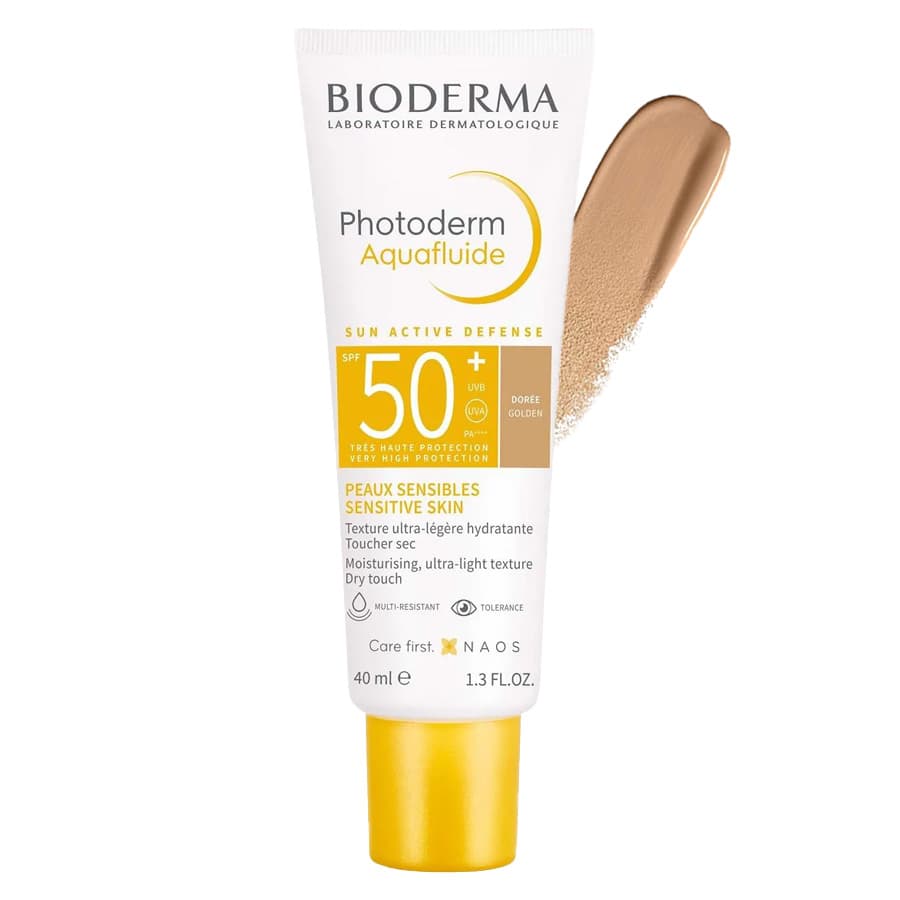 فلوئید ضد آفتاب رنگی Photoderm Aquafluide SPF50 بایودرما 40ml