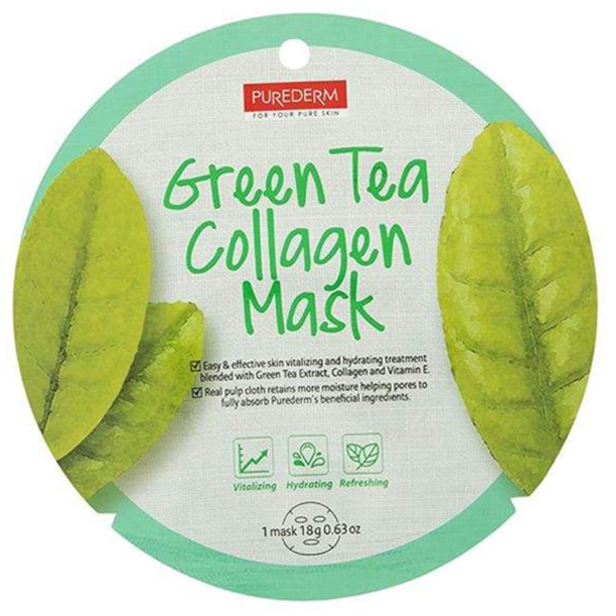 ماسک صورت نقابی عصاره چای سبز پیوردرم
