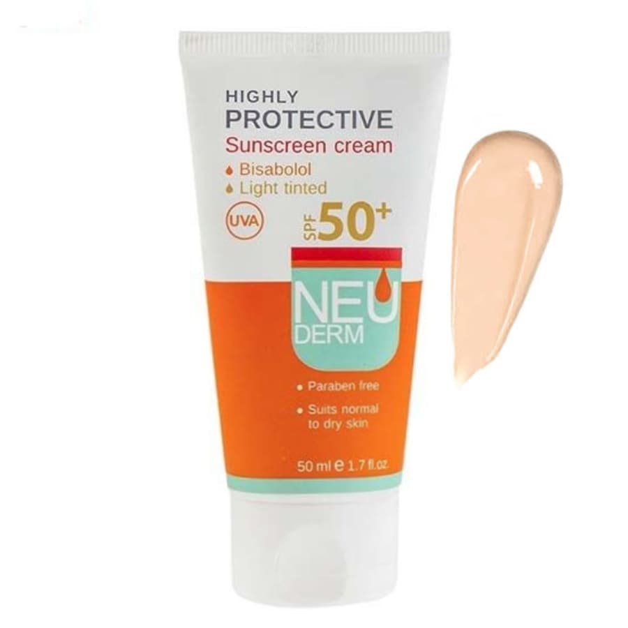 ضد آفتاب رنگی پوست های نرمال تا خشک Highly Protective SPF50 نئودرم 50ml